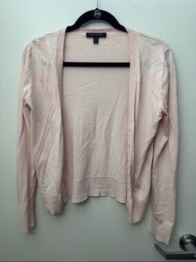 Banana Republic Factory Pale Pink Open-Front Cardigan
